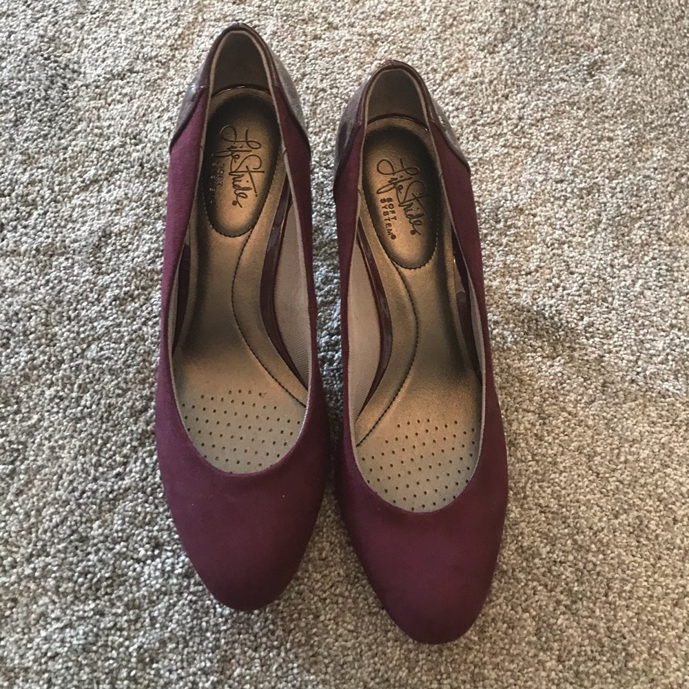 Deep Plum Heels
